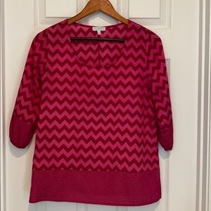 Pink chevron blouse